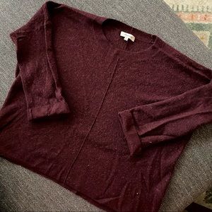 Madewell sweater in maroon